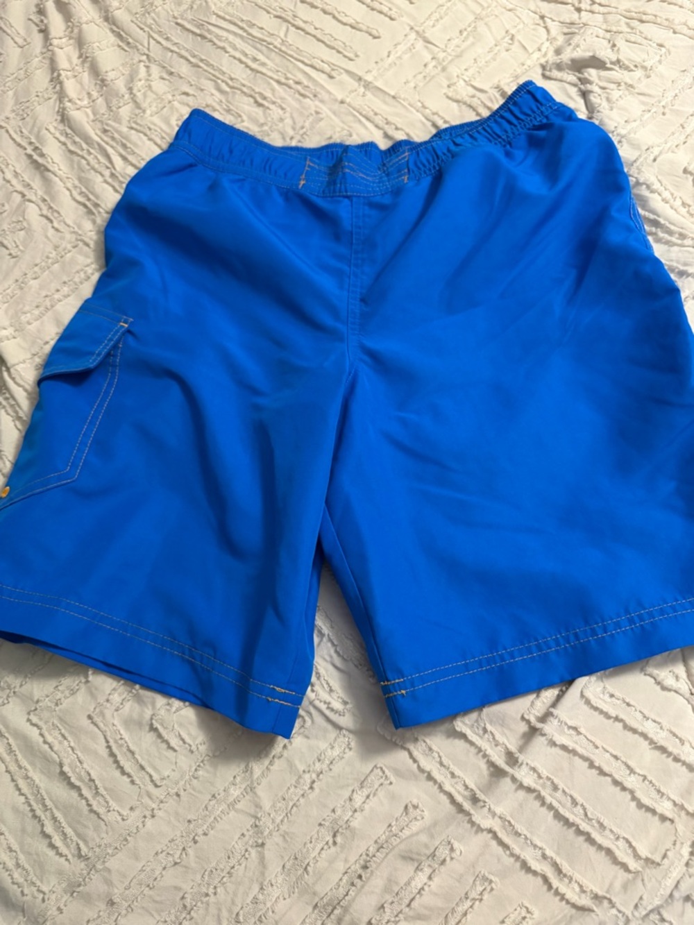 Bright Blue kids Swim Trunks